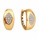 Золотые серьги SOKOLOV 0200289 с фианитом