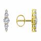 Серьги из лимонного золота SOKOLOV 0200467-2 с фианитом