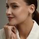 Золотые серьги SOKOLOV 0200749 с фианитом