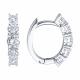 Серьги из белого золота SOKOLOV 0200754-3 с фианитом
