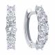 Серьги из белого золота SOKOLOV 0200754-3 с фианитом
