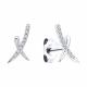 Серьги из белого золота SOKOLOV 0200756-3 с фианитом
