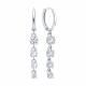 Серьги из белого золота SOKOLOV 0200757-3 с фианитом