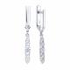 Серьги из белого золота SOKOLOV 0200759-3 с фианитом