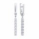 Серьги из белого золота SOKOLOV 0200773-3 с фианитом