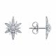 Серьги из белого золота SOKOLOV 0200793-3 с фианитом
