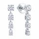 Серьги из белого золота SOKOLOV 0200796-3 с фианитом