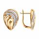 Золотые серьги SOKOLOV 0200914 с фианитом