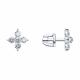 Серьги из белого золота SOKOLOV 0200938-3 с фианитом