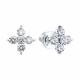 Серьги из белого золота SOKOLOV 0200938-3 с фианитом