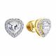 Серьги из лимонного золота SOKOLOV 0200941-2 с фианитом