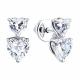 Серьги из белого золота SOKOLOV 0200958-3 с фианитом