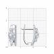 Серьги из белого золота SOKOLOV 0200990-3 с фианитом