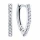 Серьги из белого золота SOKOLOV 0200992-3 с фианитом