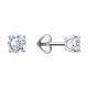 Серьги из белого золота SOKOLOV 0201031-3 с фианитом