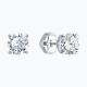 Серьги из белого золота SOKOLOV 0201031-3 с фианитом