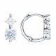 Серьги из белого золота SOKOLOV 0201053-3 с фианитом