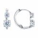 Серьги из белого золота SOKOLOV 0201060-3 с фианитом