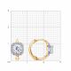 Золотые серьги SOKOLOV 0201160 с фианитом