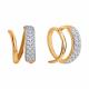 Золотые серьги Diamant 029836 с фианитом