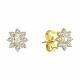 Серьги из лимонного золота SOKOLOV 029956-2 с фианитом