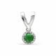 Серебряная подвеска АЛЬКОР 03-0293/00АГ-00 с фианитом и агатом