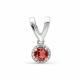 Серебряная подвеска АЛЬКОР 03-0293/00ГР-00 с фианитом