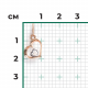 Золотая подвеска Platina 03-0438-00-000-1110