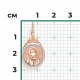Золотая подвеска-иконка Святая княгиня Ольга Platina 03-1650-00-000-1110