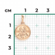 Золотая подвеска-иконка Святая блаженная Матрона Platina 03-1782-00-000-1110-01