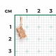 Золотая подвеска Platina 03-2658-00-000-1110