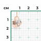 Золотая подвеска Platina 03-2660-00-000-1110