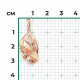Подвеска из комбинированного золота Platina 03-2879-00-000-1113