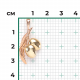 Подвеска из комбинированного золота Platina 03-2911-00-000-1113-42