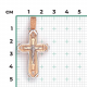 Подвеска из комбинированного золота Platina 03-2939-00-000-1111-64