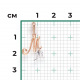 Подвеска-буква М из комбинированного золота Platina 03-2950-М-000-1111