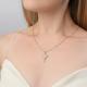 Серебряная подвеска Platina 03-3079-00-201-0200 с топазом