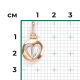 Золотая подвеска Platina 03-3083-00-000-1111