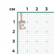 Подвеска-буква Е из комбинированного золота Platina с фианитом 03-3119-Е-401-1111