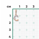Подвеска-буква С из комбинированного золота Platina с фианитом 03-3119-С-401-1111