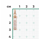 Золотая подвеска Platina 03-3126-00-401-1110 с фианитом