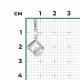 Подвеска из белого золота Platina 03-3140-00-401-1120 с фианитом