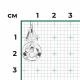 Подвеска из белого золота Platina 03-3363-00-101-1120 с бриллиантом