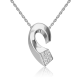 Серебряная подвеска Platina 03-3401-00-401-0200 с фианитом