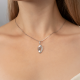 Серебряная подвеска Platina 03-3407-00-402-0200 с фианитом