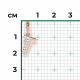 Золотая подвеска-буква Т Platina с фианитом 03-3418-Т-401-1111
