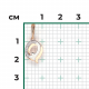 Подвеска-буква Q из комбинированного золота Platina с фианитом 03-3419-Q-401-1111