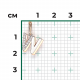 Подвеска-буква W из комбинированного золота Platina с фианитом 03-3419-W-401-1111