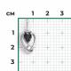 Подвеска из белого золота Platina 03-3450-00-105-1120 с бриллиантом и сапфиром