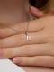Серебряная подвеска-буква Н АЛЬКОР с бриллиантом 03-3570/000Б-00